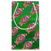 ライオンクリスマスオングリーン スモールペーパーバッグ (裏面)