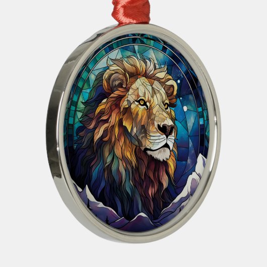 ライオンクリスマスオーナメント メタルオーナメント (右)