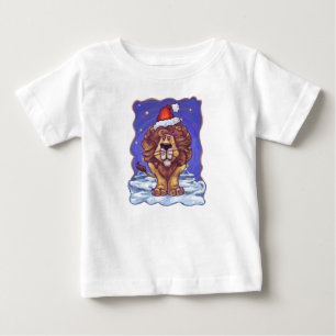 ライオンクリスマス ベビーTシャツ