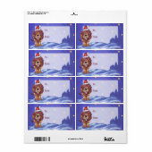 ライオンクリスマス ラベル (フルシート)