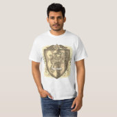 ライオンクレストストライプスシールド姓 Tシャツ (正面フル)