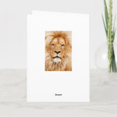 ライオングリーティングカード サンキューカード (裏面)