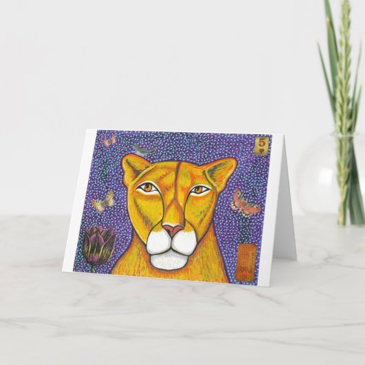 ライオングリーティングカード シーズンカード (正面)