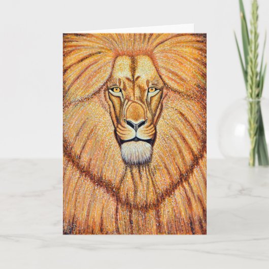 ライオングリーティングカード シーズンカード (正面)