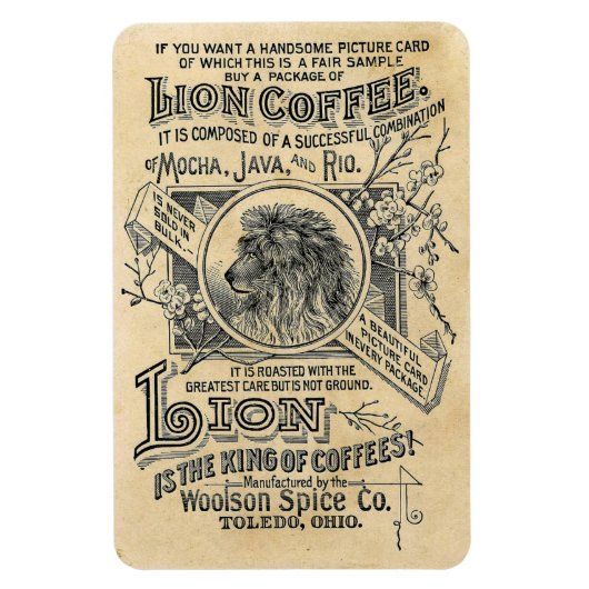 ライオンコーヒーマグネット マグネット (縦)
