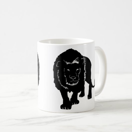 ライオンコーヒーマグ – あなたの色 コーヒーマグカップ (正面右)