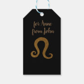 ライオンゴールデンカスタム占星術サイン ギフトタグ (裏面)