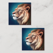 ライオンサイドポーテッドポートレート-56557 スクエア名刺 (正面/裏面)