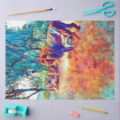 ライオンサハラカラフルデクページ紙 薄葉紙 (クラフト)