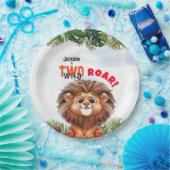 ライオンサファリツーワイルド子供の誕生日 ペーパープレート (パーティー)