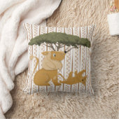 ライオンサファリファミリー クッション (ブランケット)