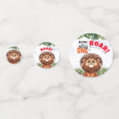 ライオンサファリワイルドワン子供の誕生日パーティー コンフェッティ (正面)