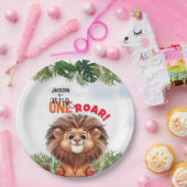 ライオンサファリワイルドワン子供の誕生日 ペーパープレート (パーティー)