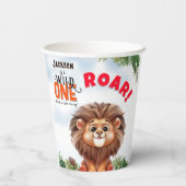 ライオンサファリワイルドワン子供の誕生日 紙コップ (裏面)