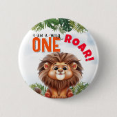 ライオンサファリワイルドワン子供の誕生日 缶バッジ (正面)