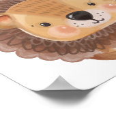 ライオンサファリ保育園ポスター 子供部屋 印刷 ポスター (角)