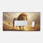 ライオンサファリ自然 デスクマット (キーボード&マウス)