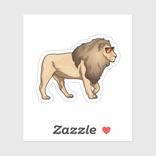 ライオンサングラス シール (シート)