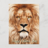 ライオンザキング絵を描フォトの父の日 ポストカード (正面)