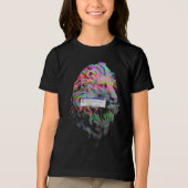 ライオンシステム警告 トライブレンドTシャツ (正面)
