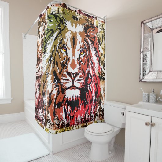 ライオンシャワーカーテン |ライオカラフルン シャワーカーテン (インサイチュ)