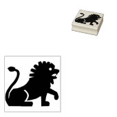 ライオンシルエットアートスタンプ ラバースタンプ (押印)