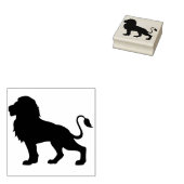 ライオンシルエットアートスタンプ ラバースタンプ (押印)