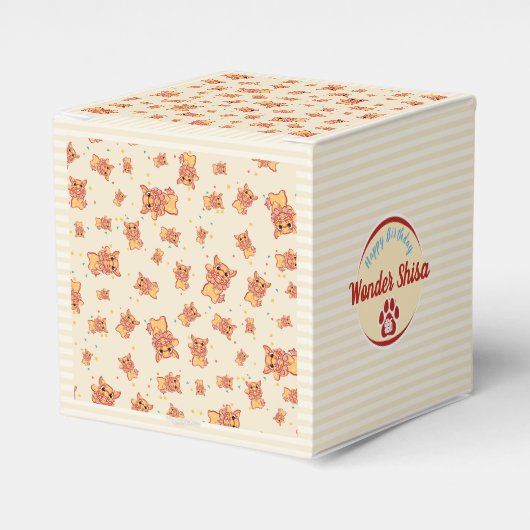 ライオンシーサーDessinかわいい日本(個人設定可能) フェイバーボックス (正面サイド)