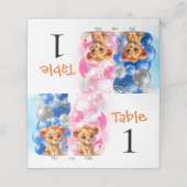 ライオンジェンダーリビール折り畳み座席表 プレイスカード (外部開封)