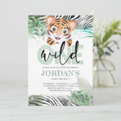 ライオンジャングルキュートファースト誕生日 招待状 (スタンド正面)