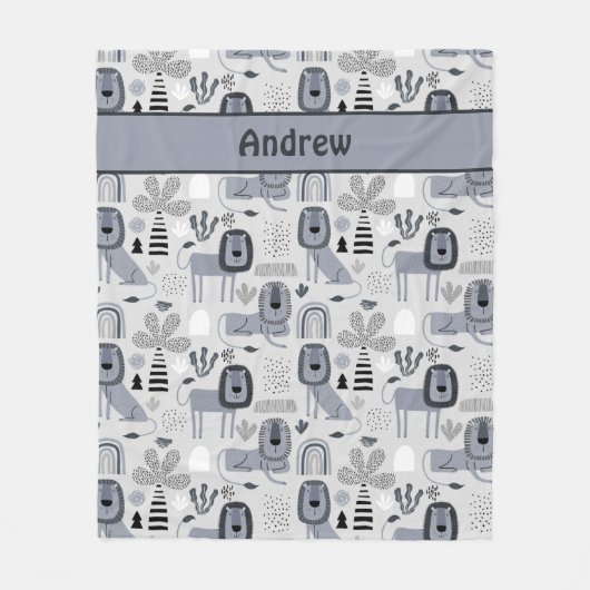 ライオンジャングルキングフリースブランケット フリースブランケット (正面)