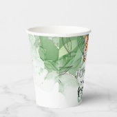 ライオンジャングルワイルドファースト誕生日 パーソナライズされた 紙コップ (右)