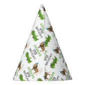 ライオンジャングル動物の誕生日パーティーカスタム パーティーハット (裏面)