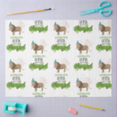 ライオンジャングル動物の誕生日パーティーカスタム 薄葉紙 (クラフト)