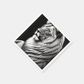 ライオンスケッチ絵画ズアート スタンダードカクテルナプキン (角)