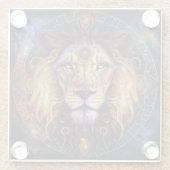 ライオンスピリットマンダラヴィジュニアアート ガラスコースター (裏面)