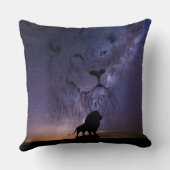 ライオンスピリット&シルエットアフリカンサンセット クッション (裏面)