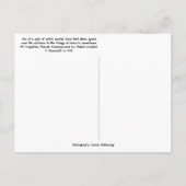 ライオンズの橋の大理石彫刻セントオーガスティン ポストカード (裏面)