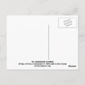 ライオンズの橋セントオーガスティン、フロリダのはがき ポストカード (裏面)