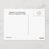 ライオンズの橋彫刻 ポストカード (裏面)