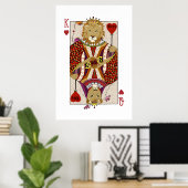 ライオンズの王とハート女王 ポスター (ホームオフィス)