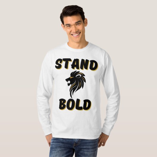 ライオンズはっきりしたメンズ長袖として義立ち Tシャツ (正面フル)