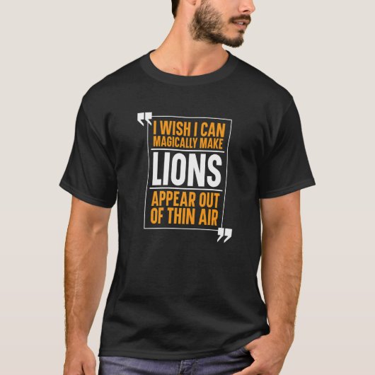 ライオンズアフリカサファリプレデターマジカル大きな猫Pr Tシャツ (正面)