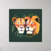 ライオンズインラブキャンバス印刷 キャンバスプリント (正面)