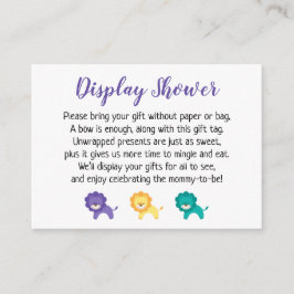 ライオンズカラフルディスプレイ赤ちゃんシャワーギフトカード エンクロージャーカード