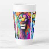 ライオンズカラフル・デジタル・アート カフェラテマグ (正面)