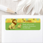 ライオンズキッズ差出人住所ラベル ラベル (インサイチュ)