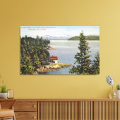 ライオンズゲートの北岸マリンドライブビュー キャンバスプリント (インサイチュ (リビング))