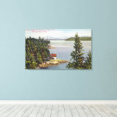 ライオンズゲートの北岸マリンドライブビュー キャンバスプリント (インサイチュ (ウッドフロア))