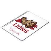 ライオンズサッカーノートブック（名前） ノートブック (左側)